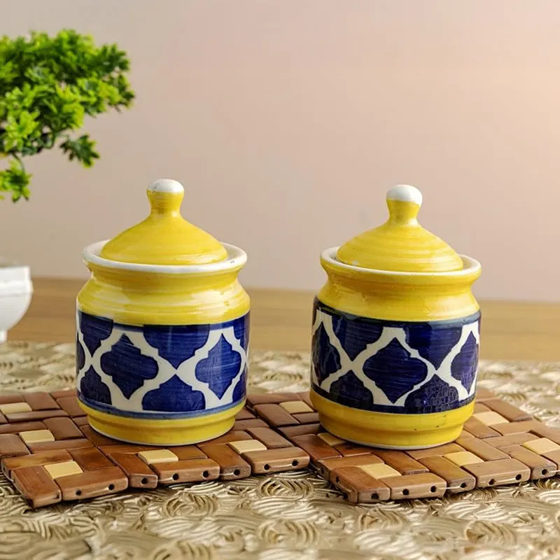 Mediterra Ceramic Jar (200 mL) - Set Of Two media 1