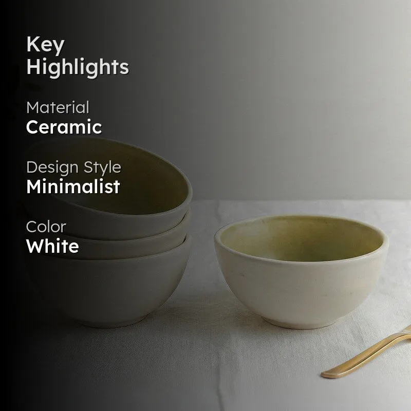 Cravora Ceramic Snack Bowl (170 mL Each) - Set Of Four media 2