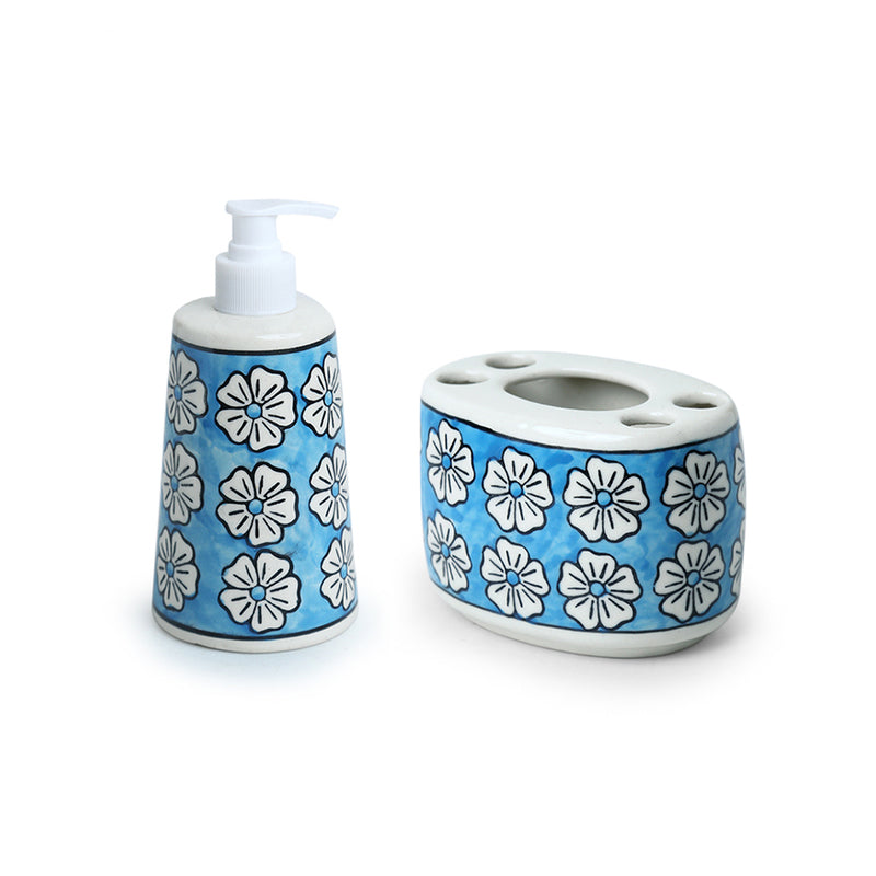 Oceo Flora Handpainted Bathroom Set - Two Piece Set media 3