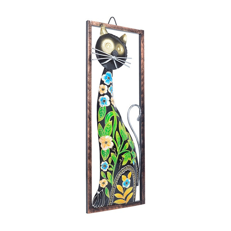 Purrr Bloom Handpainted Metal Wall Accent media 5