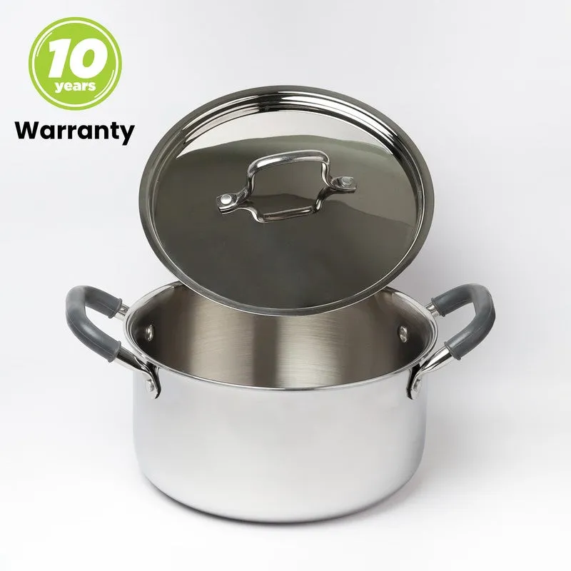 Bakes Stainless Steel Cooking Pot - 8300 ML media 8