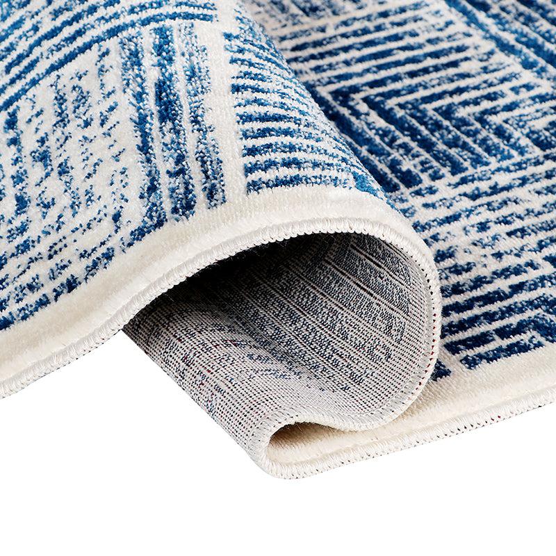 Merca Non-Anti Skid Nylon Dhurries - Blue media 4