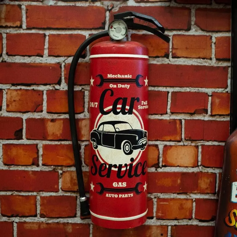 Car Service Extinguisher Metal Wall Accent media 1