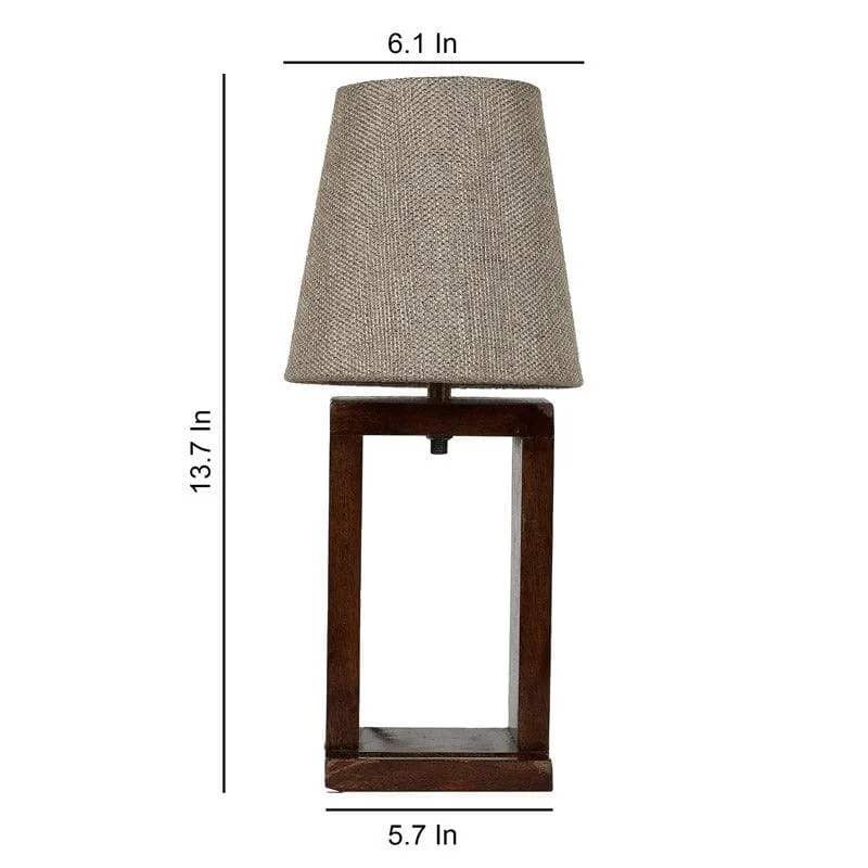 Bria Recto Fabric Table Lamp - Beige,Brown media 5