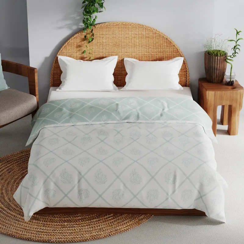 Pryven Cotton Dohar - Grey,White media 3
