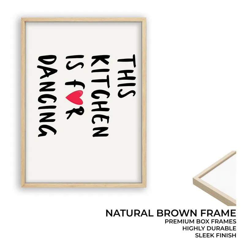 Kitchen for Dancing Archival Canvas Wall Art - Brown media 9