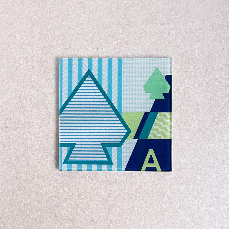 Royal Flush Glass Coaster (Green) - Set Of Four media 4