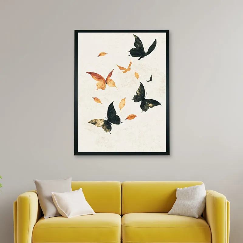 Flight Of Butterflies Wall Art With Resin Frame media 5
