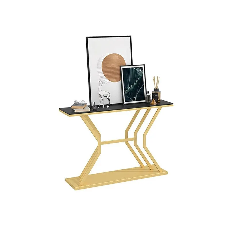 Refined Luxury Metal Console Table with MarbleTop - Small media 6