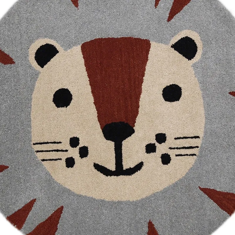 Pride King Wool Carpet - Grey,Maroon media 4