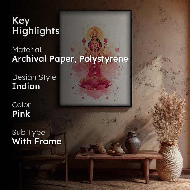 Shri Mahalaxmi Devi Divine Archival Paper Wall Art media 2