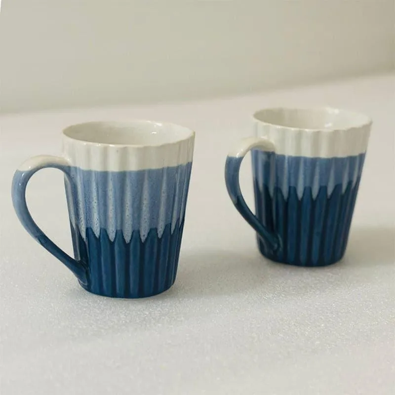 Roria Ceramic Coffee Mug (300 mL Each) - Set of Two media 3