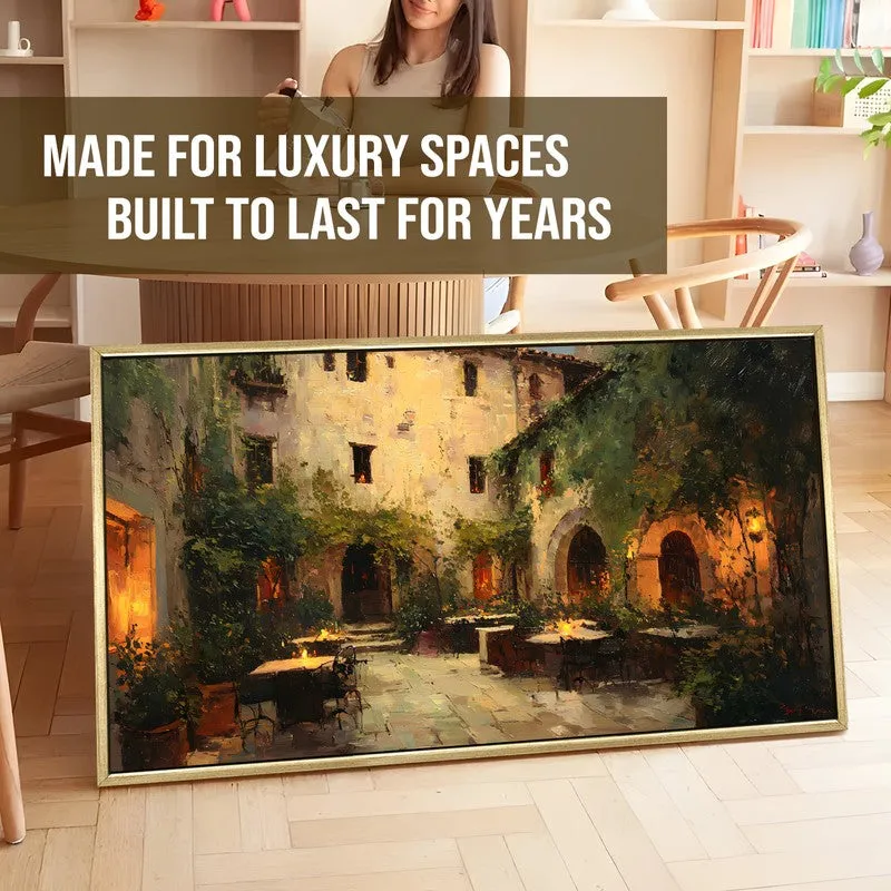 Lanterned Canvas Wall Painting With Frame media 5