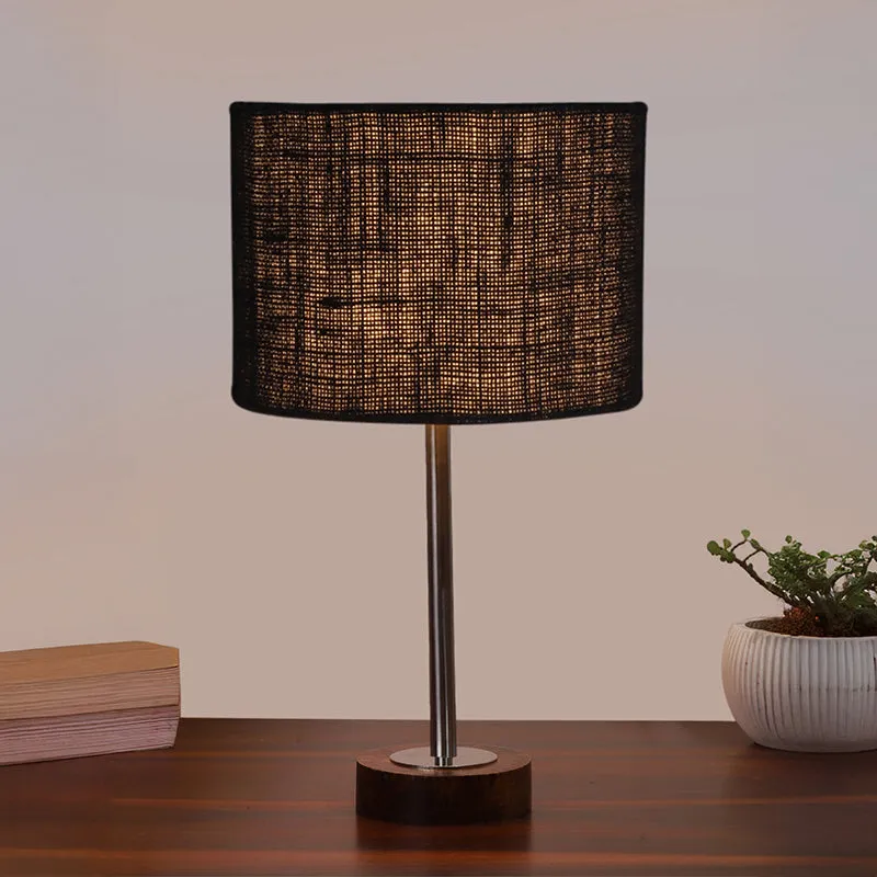 Sienna I Rodin Wooden Table Lamp - Black,Silver,Brown media 2