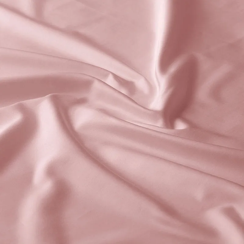 Maison Fitted Solid Cotton Bedsheet (Cameo Rose) - 400 TC media 8