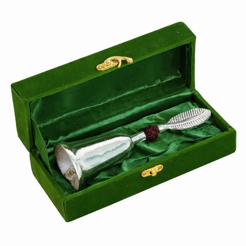 Temple Ritual Aluminium Pooja Bell - Silver media 6