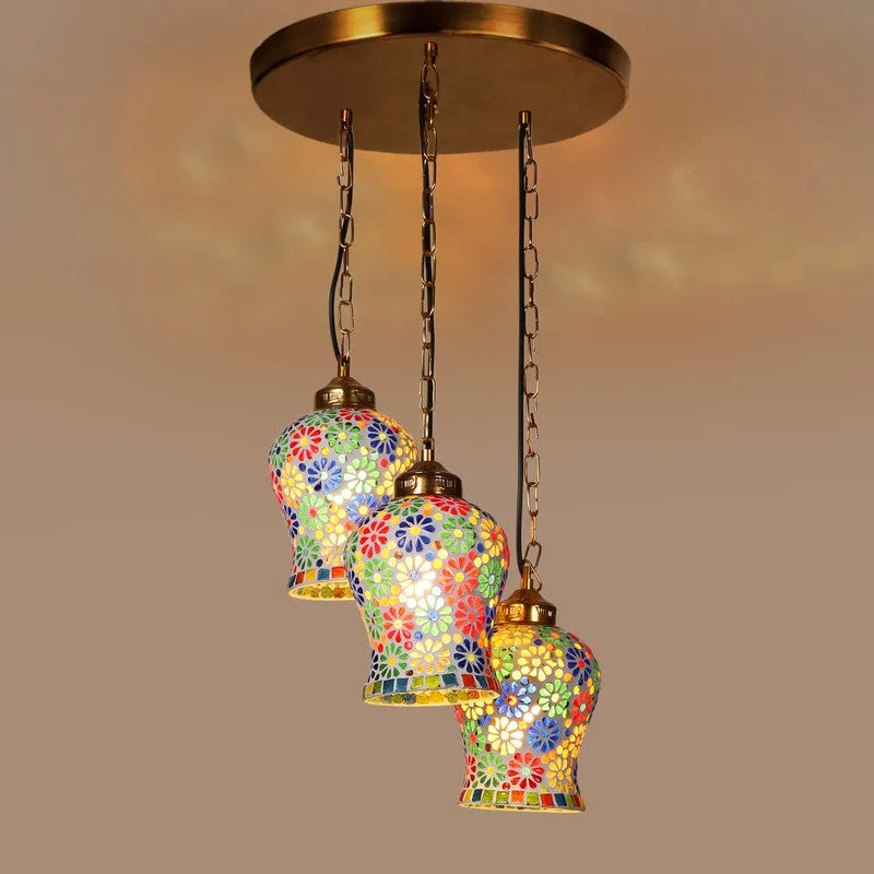 Zariya Glass Ceiling Lamp - Multicolor media 4