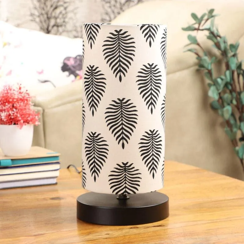 Tropica Torine Fabric Table Lamp - Black,White media 3