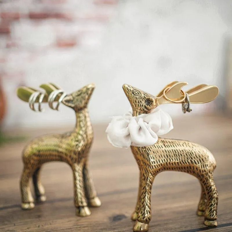 Deer Pride Showpiece - Set Of Two media 1