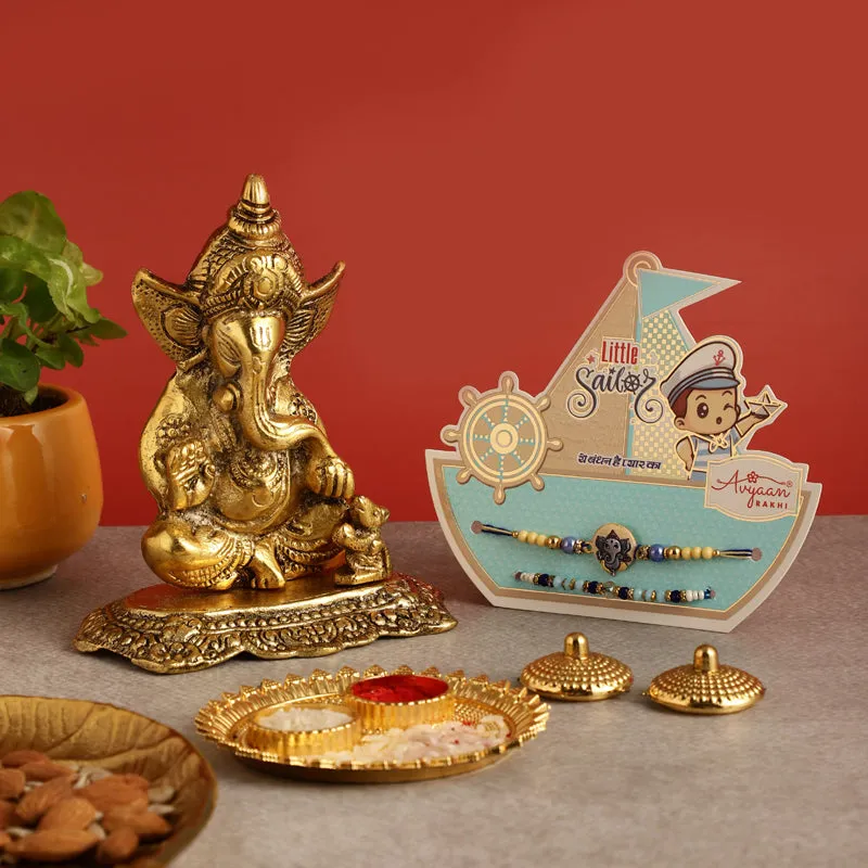 Omkar Ganesha III Rakhi Hamper media 1