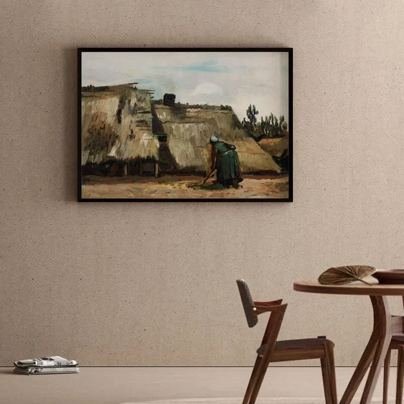 Traditional Village Scene Canvas Wall Painting media 1
