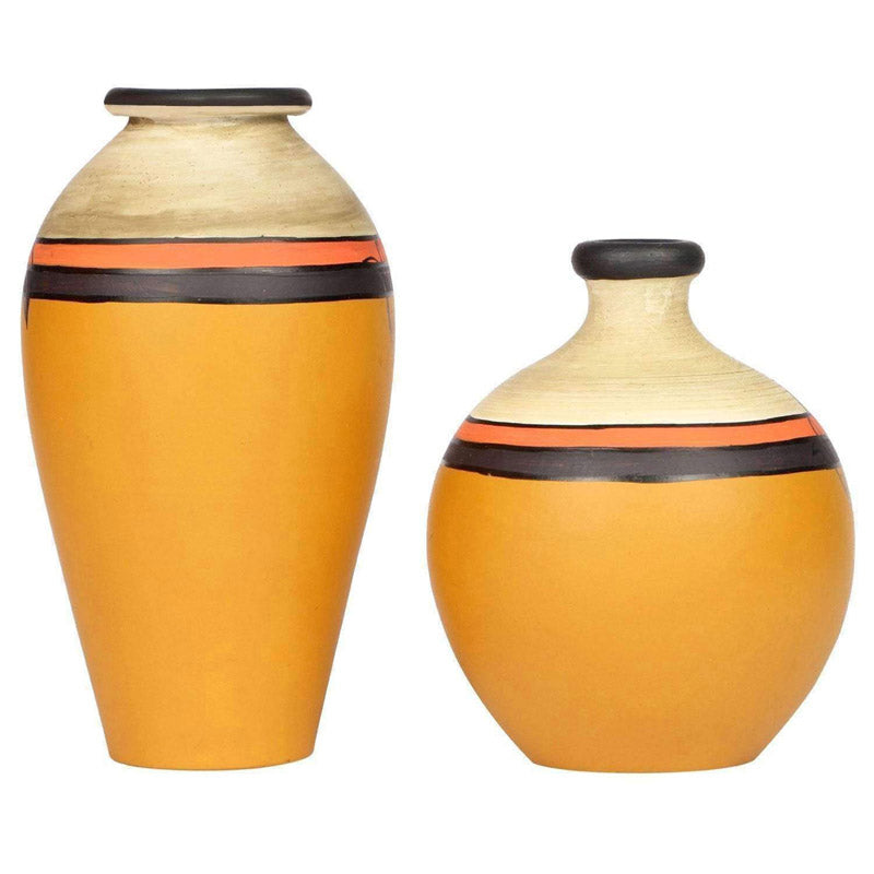 Ayesha Terracotta Vase - Set of Two media 4
