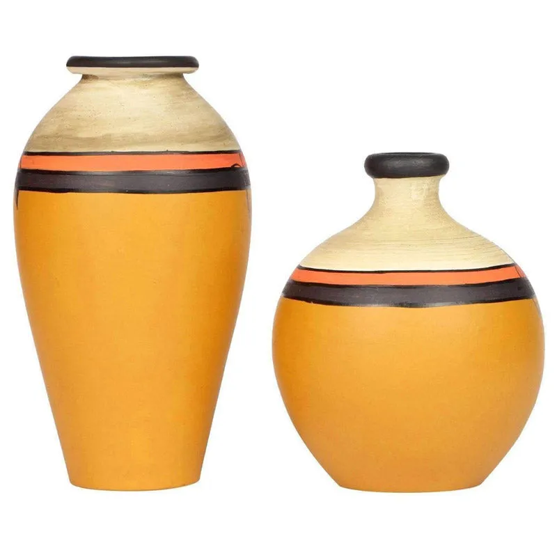 Ayesha Terracotta Vase - Set of Two media 4