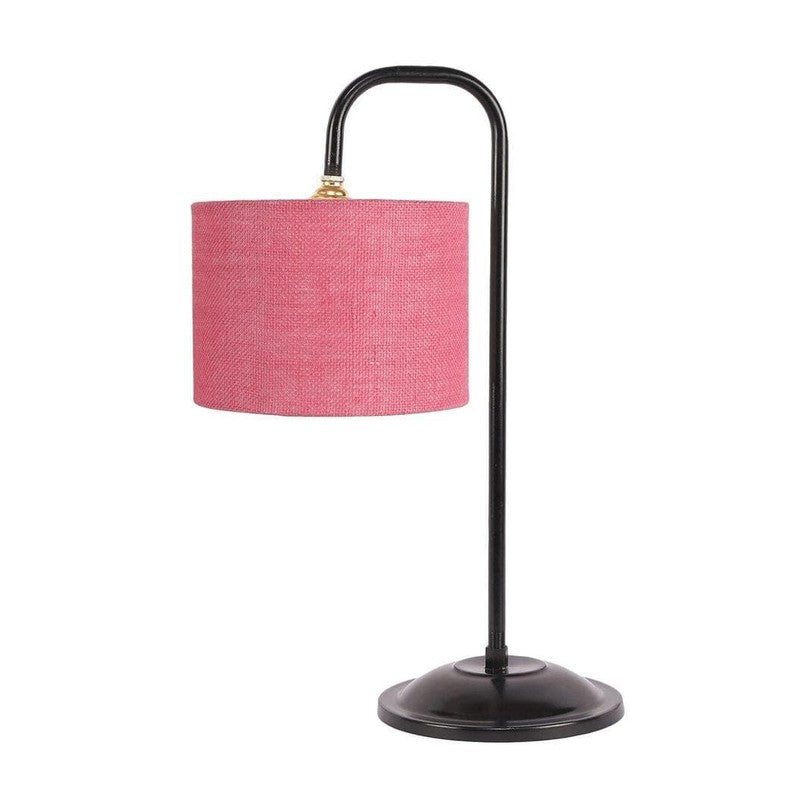 Flynn Arch Fabric Table Lamp - Pink,Black media 4