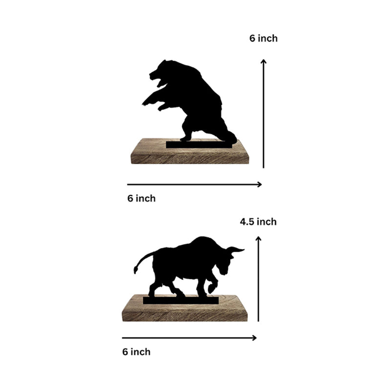 Bull and Bear Dynamics Showpiece - Set Of Two media 8