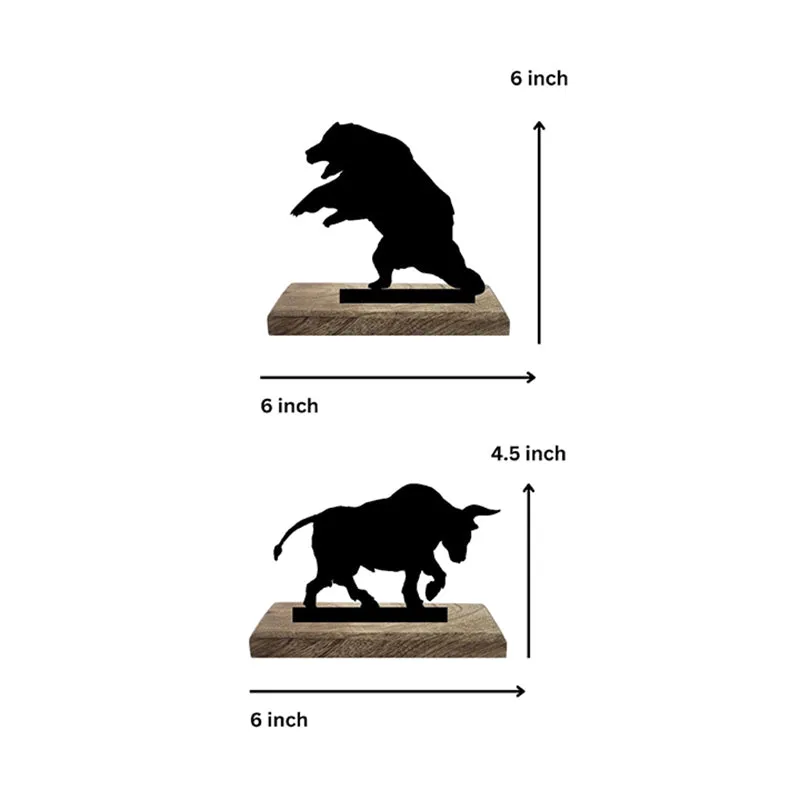 Bull and Bear Dynamics Showpiece - Set Of Two media 8