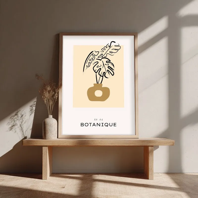 Tropical Stillness Canvas Wall Painting With Brown Frame media 4