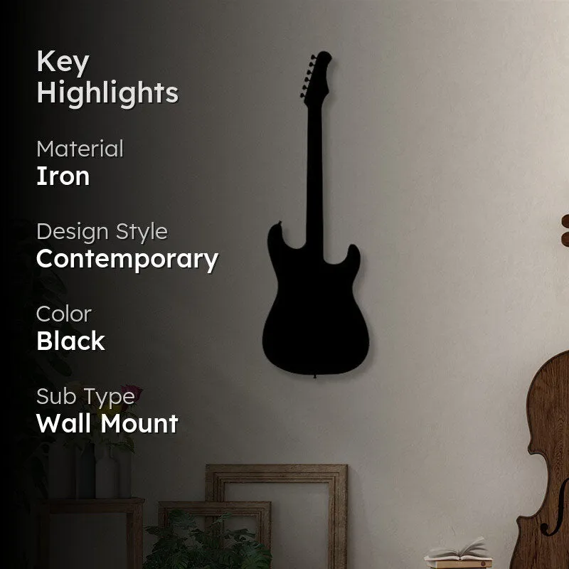 Guitar Style Black Iron Wall Accent media 2