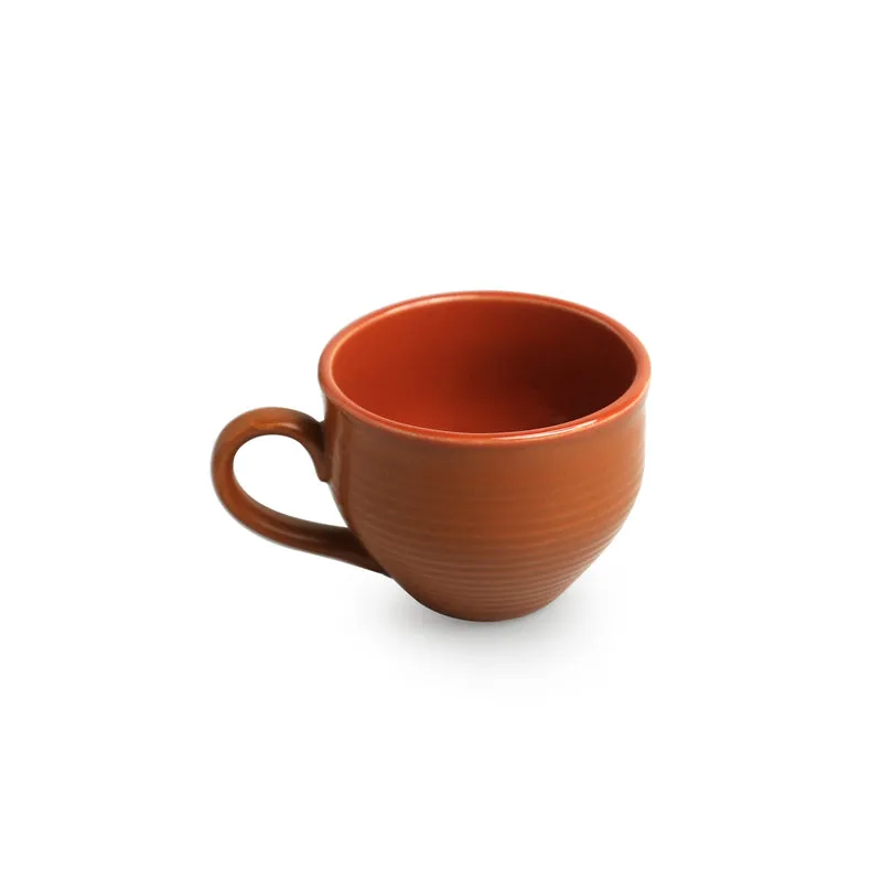 Terra Ceramic Tea Cup (120 mL Each) - Set of Six media 4