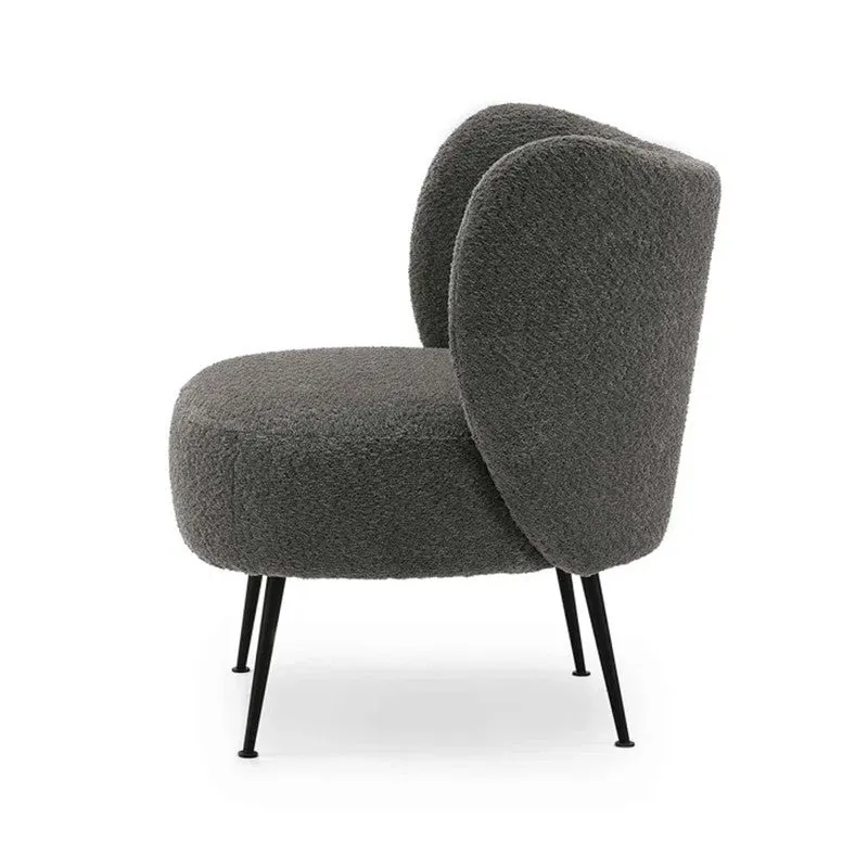 Modvyn Neem Wood Accent Chair - Grey media 5