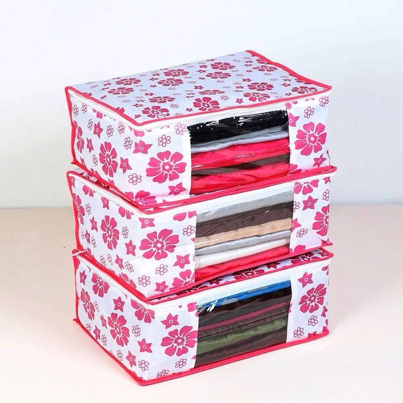Aura Floral Saree Cover - Set Of Three media 3