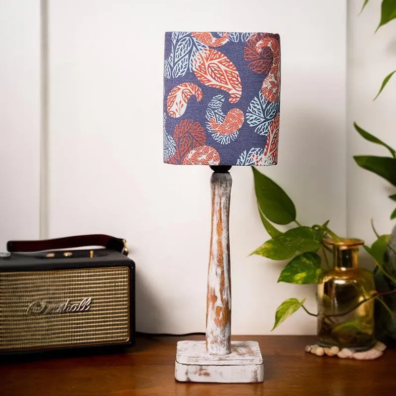 Precious Paisley With Distress Stand Fabric Table Lamp - Multicolor media 3