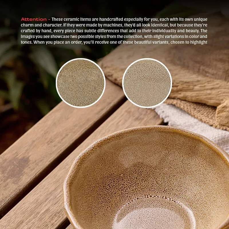 Cüraa By YFL Home Rustic Facet & Flow Serving Bowl - 450 mL media 4