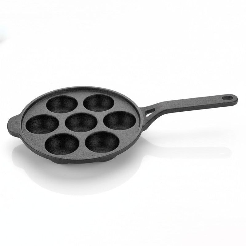 Gripappe Long Handle Cast Iron Paniyaram Pan media 5