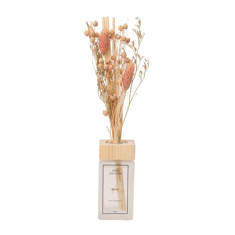 Vintage Glass Reed Diffuser Vase with Dried Flowers media 3