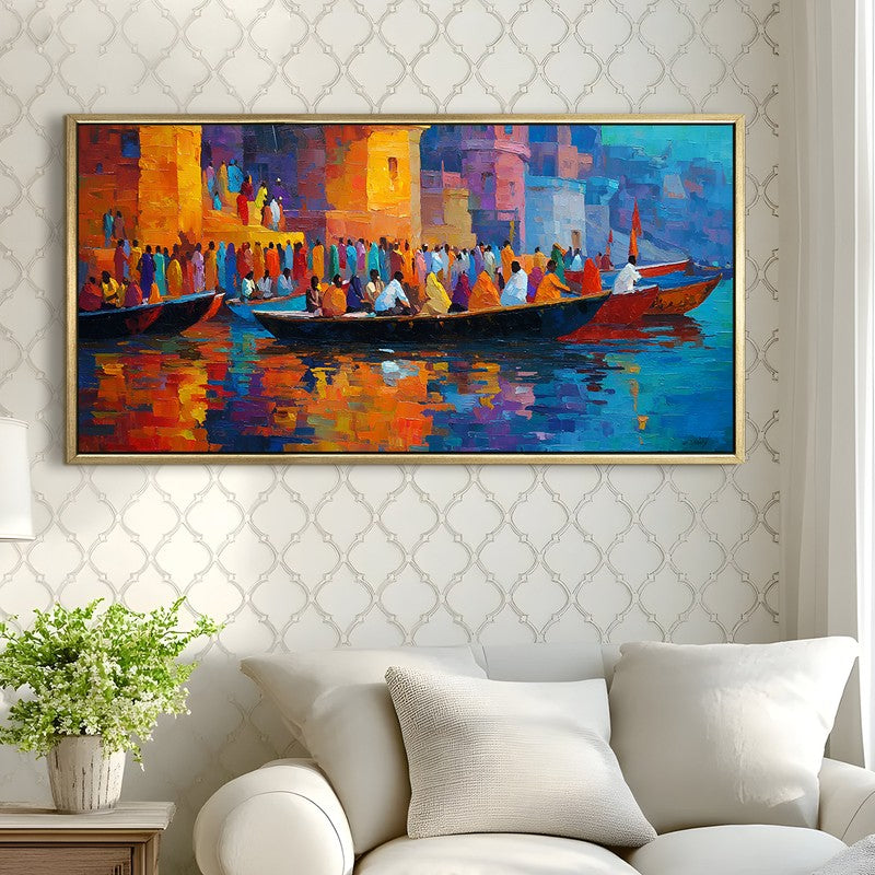 Silent Oars on Sacred Waters Wall Art