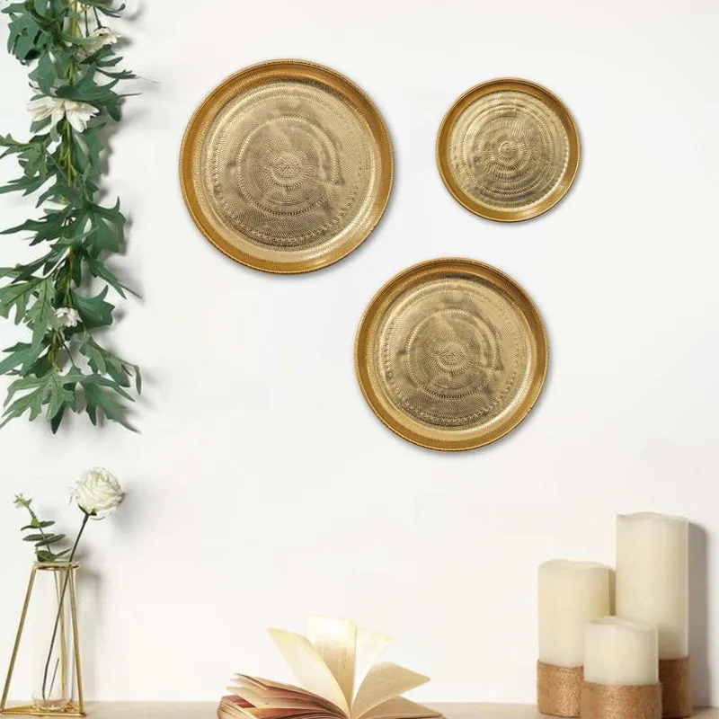 Aureva Metal Wall Plate - Set Of Three media 1
