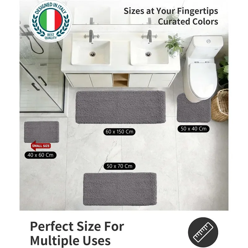 BathEase I Anti Skid Bath Mats (Grey) - Set of Two media 10
