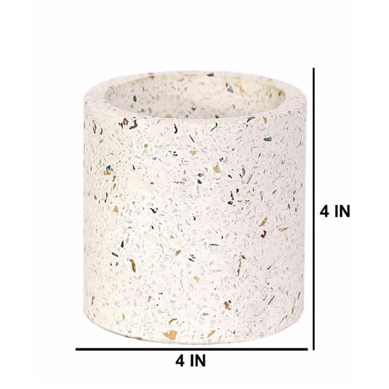 Terrazzo Cylindrical Hand Crafted Marble Planter - Big media 5
