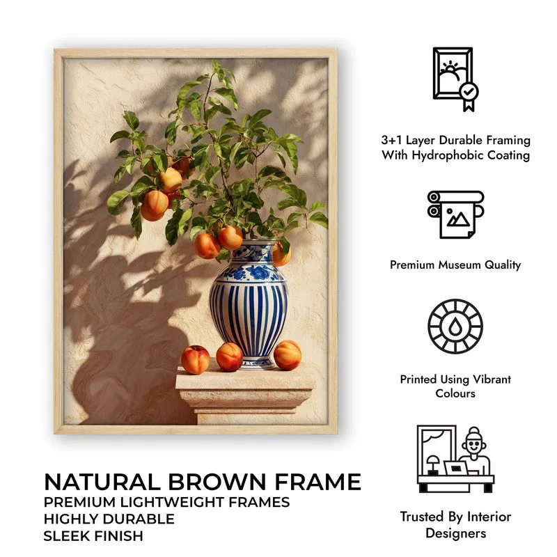 Maribel Canvas Wall Painting With Brown Frame media 10