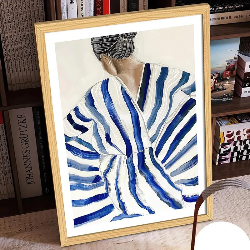 Striped Kimono Wall Art media 2