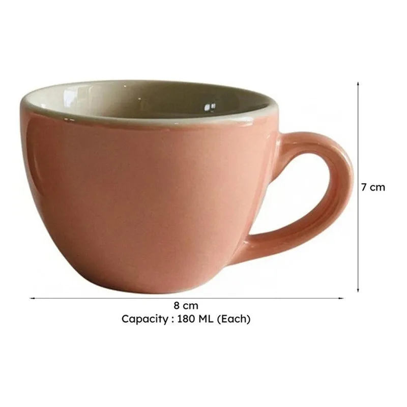 Aroma Ceramic Tea Cup (180 mL Each) - Set Of Two media 10