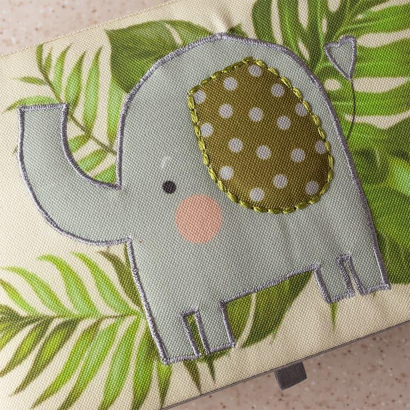 Elleie Elephant Collection Fabric Storage Organizer Box media 4