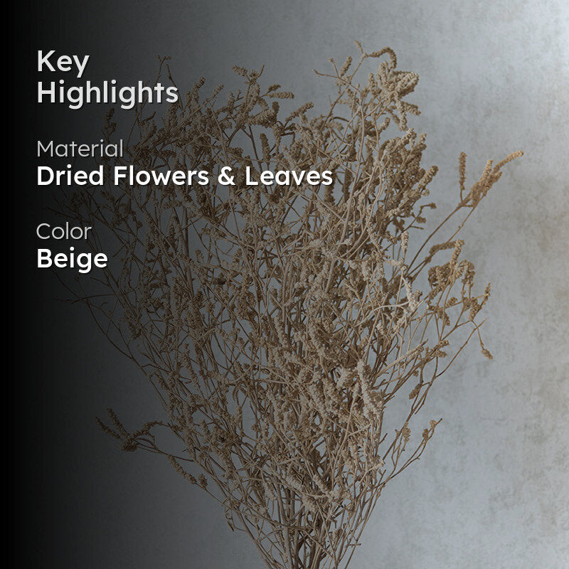 Ariel Dried Statice Flower Bunch media 2