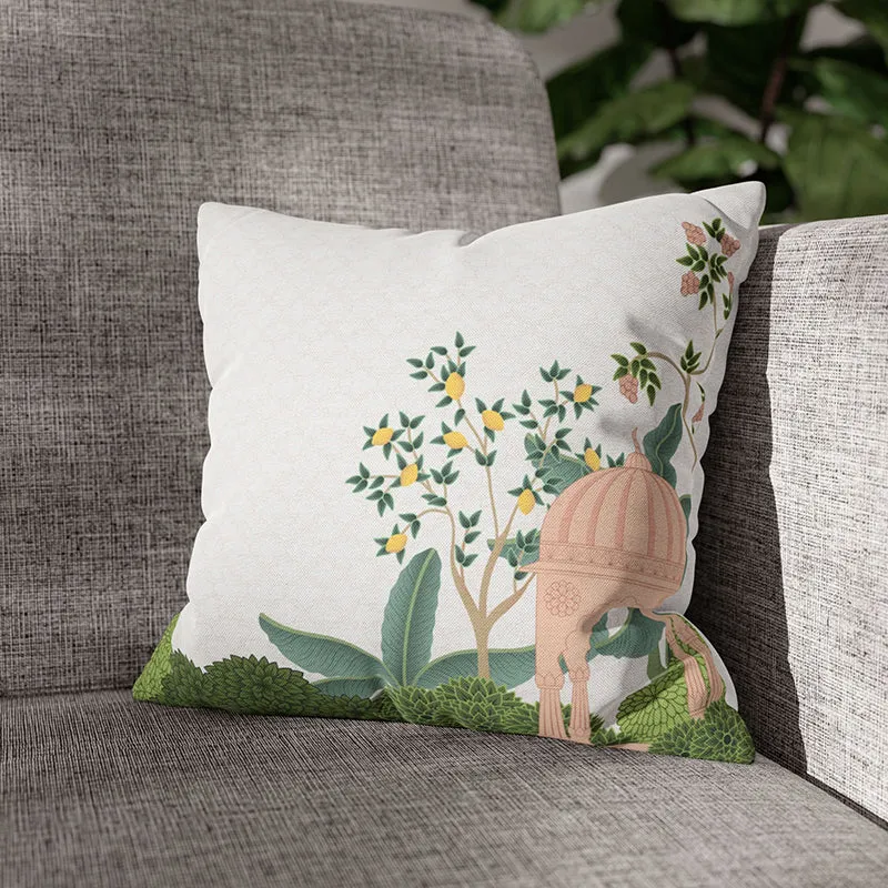 Royal Rajwada Printed Velvet Cushion Cover media 1