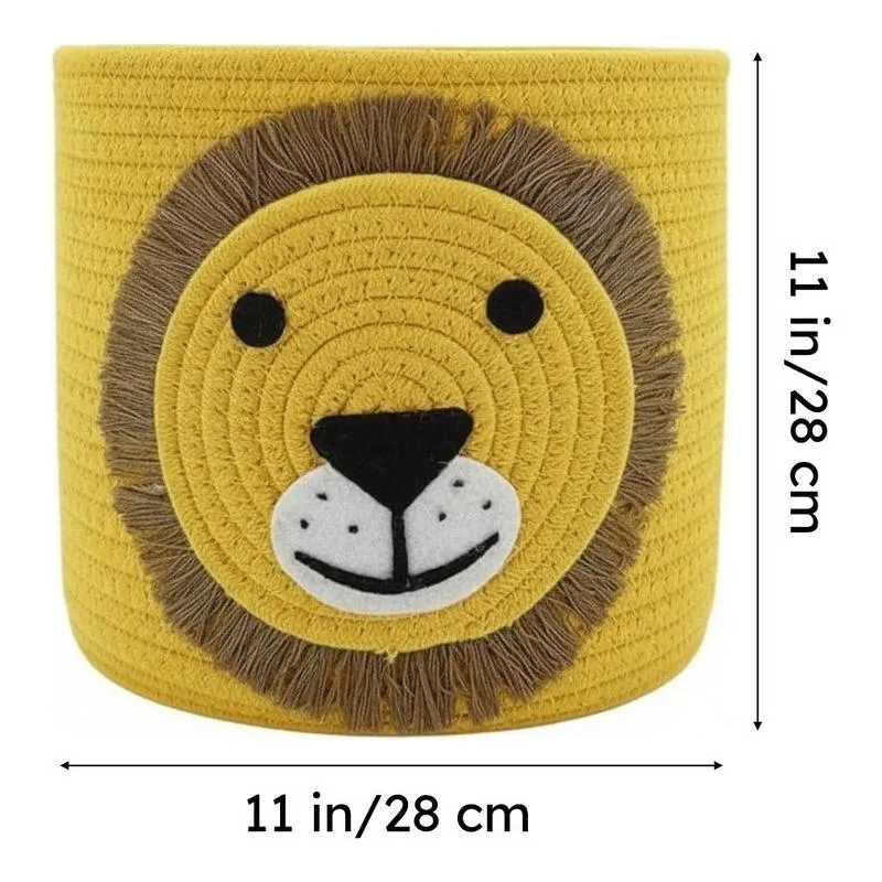 Leo Roar Cotton Storage Basket media 5